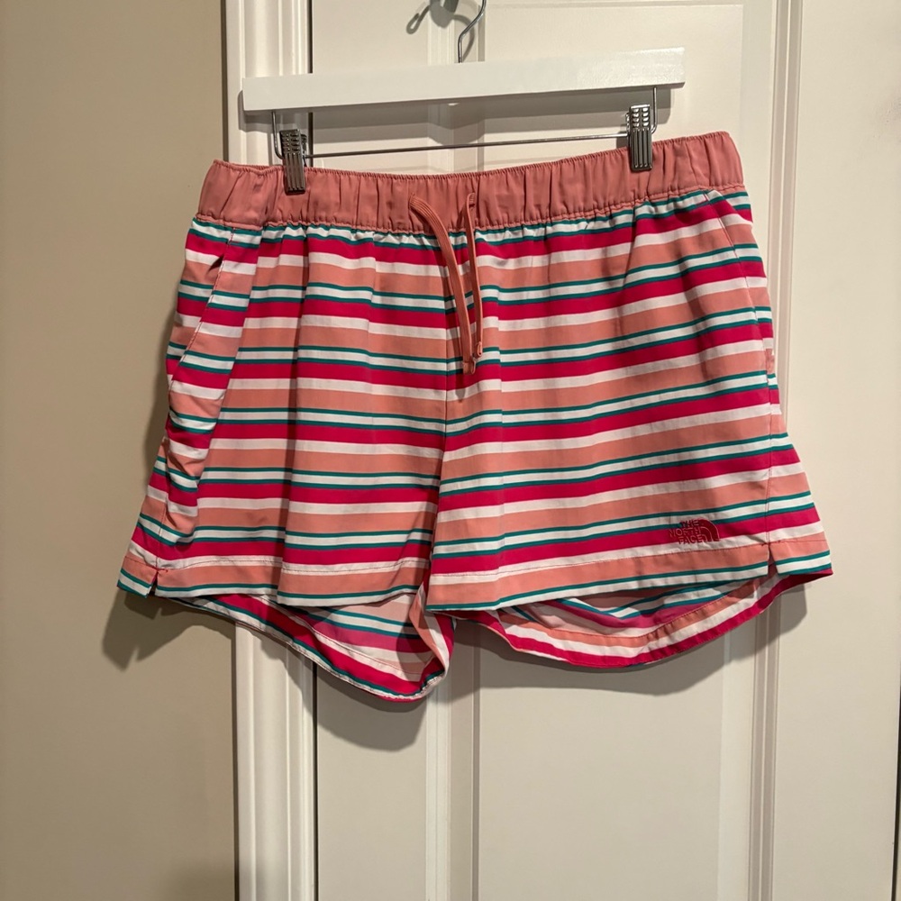 The North Face Women's Class V Shorts in the Creekside Stripe Print